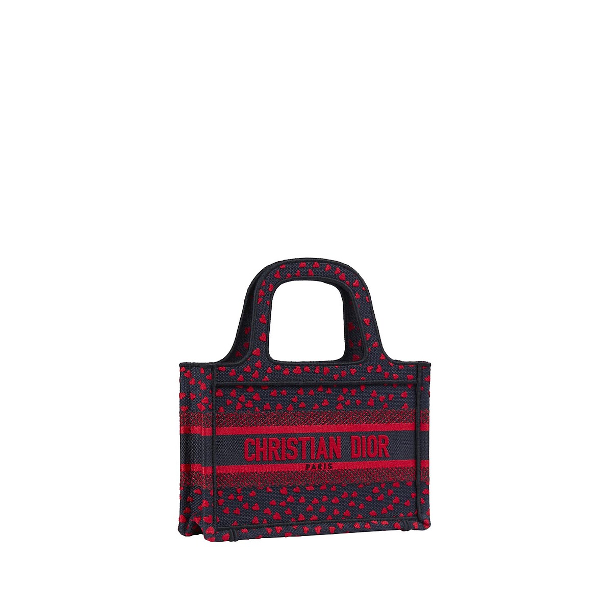 Book mini 紅色愛心刺繡帆布迷你托特包，NT83,000