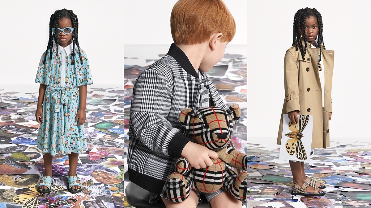 Burberry 2021最新春夏童裝上市！不只經典風衣，還有碎花洋裝、黑白格紋夾克，讓家中寶貝變身英倫潮人