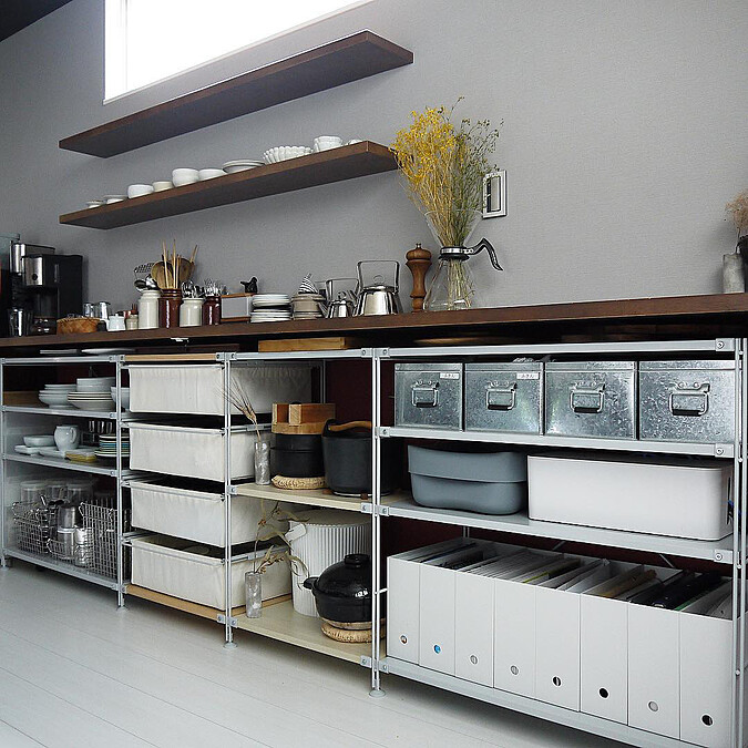 大量使用無印良品的收納盒、架(Photo by @chii_moi)。