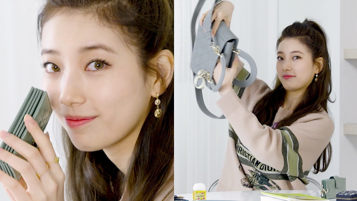 秀智外出包包必備品公開！小型Lady Dior可以裝下卡夾、筆袋、小說、耳機套…還有這個防疫小物