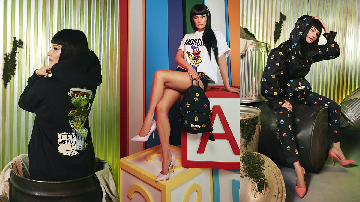 Moschino X 芝麻街超萌聯名！Elmo、大鳥、餅乾怪物變身嘻哈潮人，全系列商品＋售價一次看