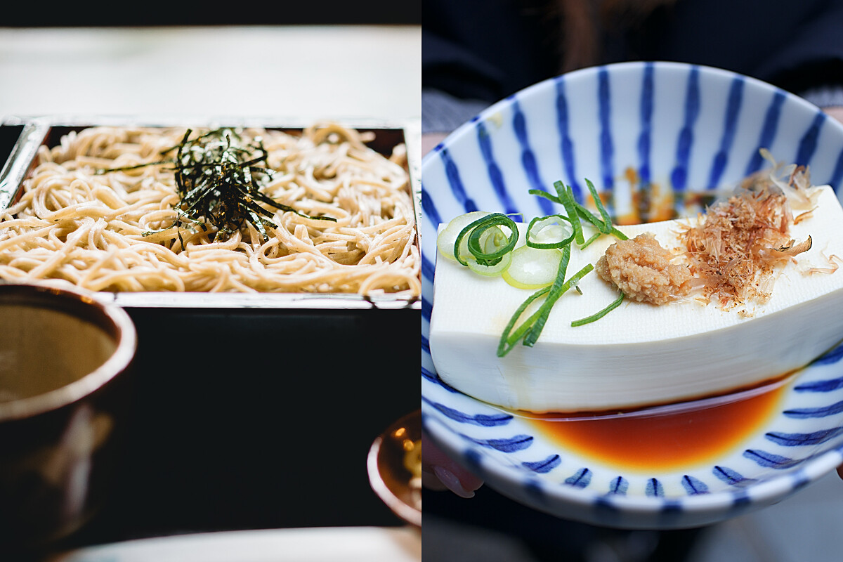 爽酒可以搭配豆腐、冷麵。