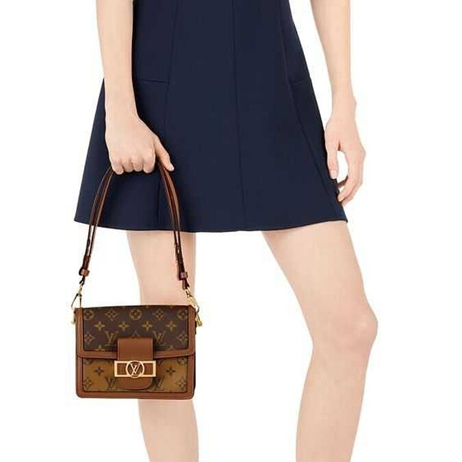 Mini Dauphine老花肩背袋，NT101,000