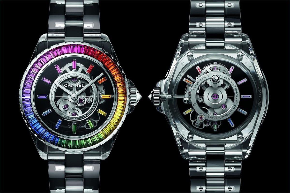Chanel J12 X-Ray Electro手錶搭載自製機芯Caliber 3.1