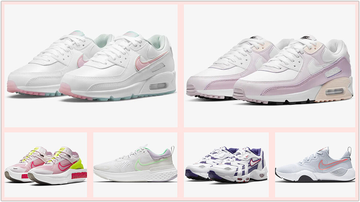 真的太欠買！NIKE各款夢幻冰淇淋色球鞋齊登場，超多款只要五折就能入手，24小時快閃限定特賣活動千萬別錯過！ 