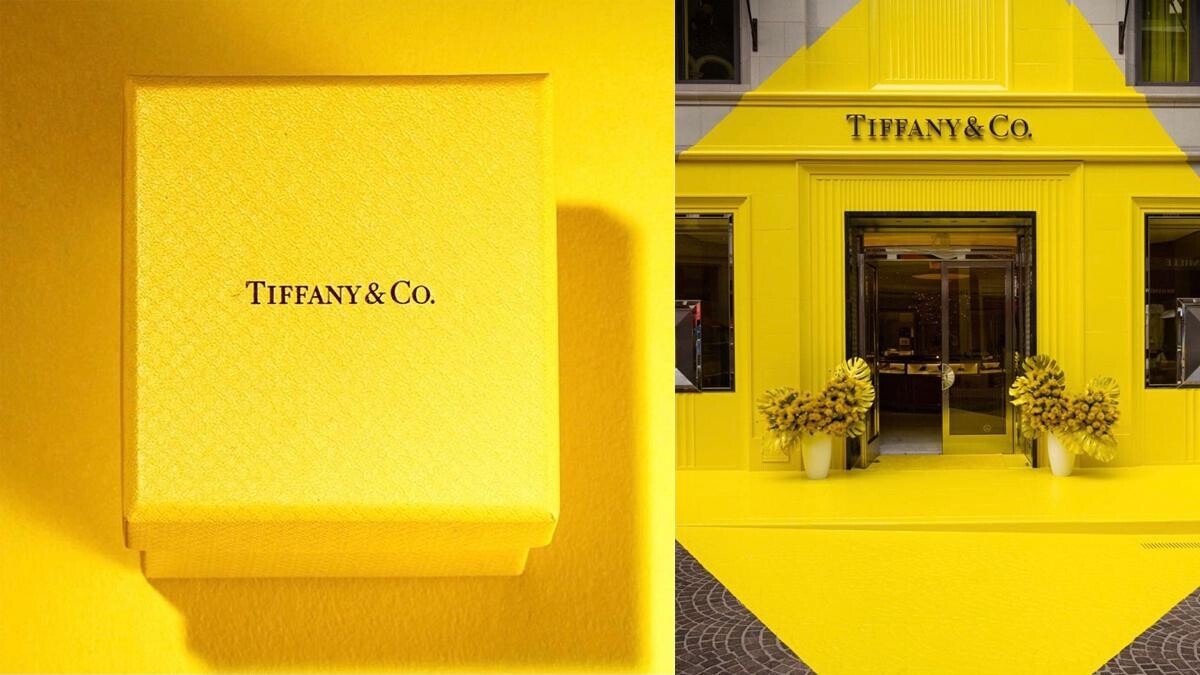 Tiffany Blue夢幻小藍盒不再？Tiffany Yellow限定店開張，裝潢牆面、珠寶包裝、紙盒...全換上新色，揭密幕後原因｜珠寶小學堂