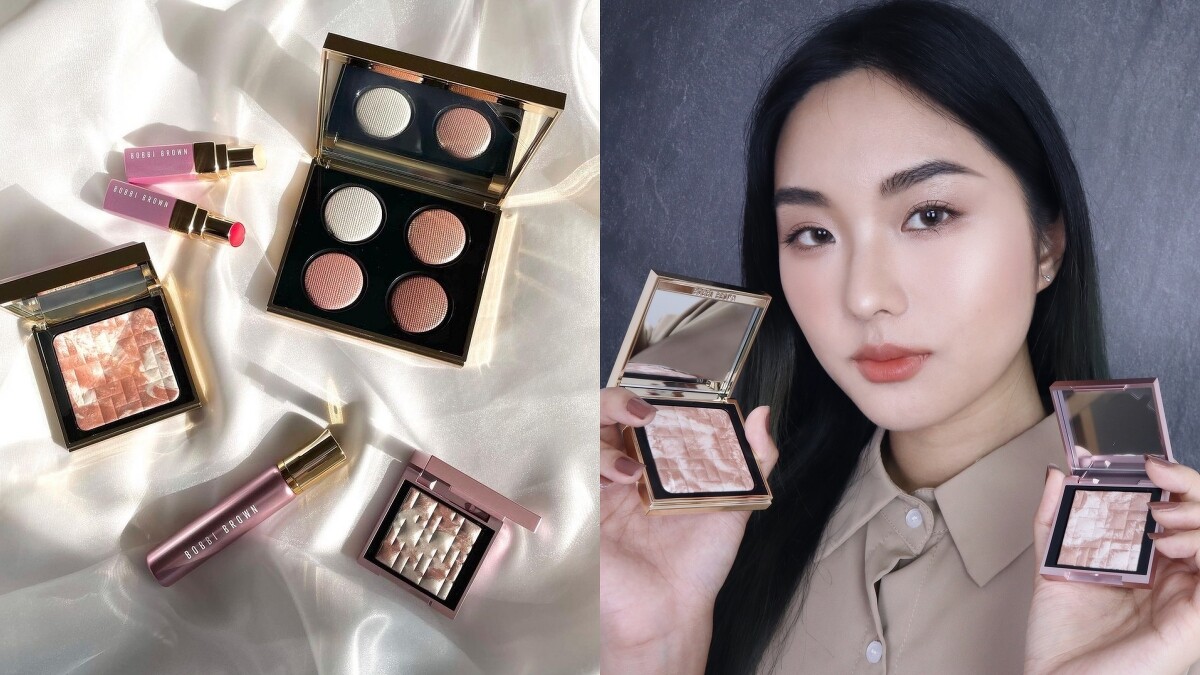 Bobbi Brown 2021限量神仙光影系列金緻美肌粉(IG@bb_jp_sakuta)、實擦(IG@monimoni_makeup)