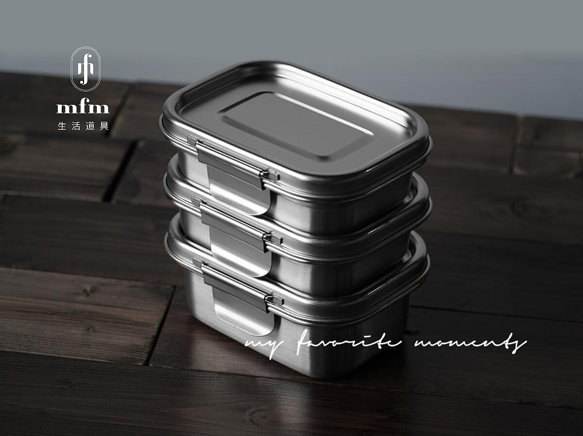 韓製不銹鋼保鮮盒（photo by MFM生活道具）。