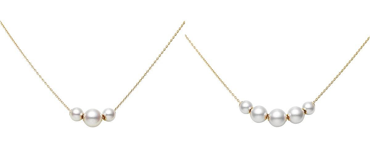 Mikimoto Jewels in Motion系列珍珠墜鍊(三顆珍珠款)、Mikimoto Jewels in Motion系列珍珠墜鍊(五顆珍珠款)