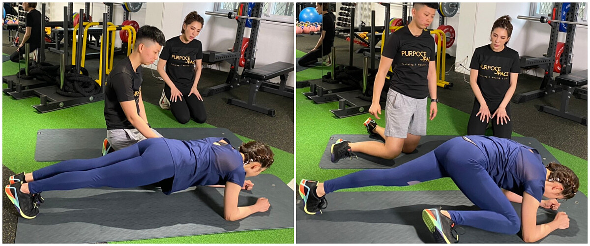 棒式+單腳提腿訓練