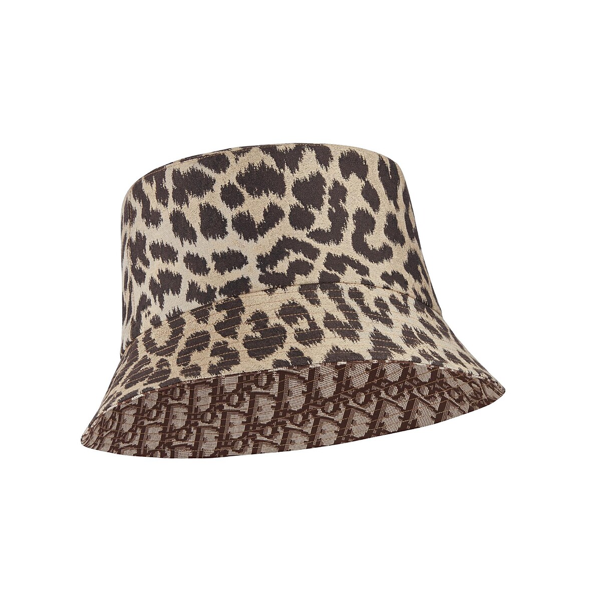 Mizza 豹紋緹花帆布漁夫帽，NT29,500