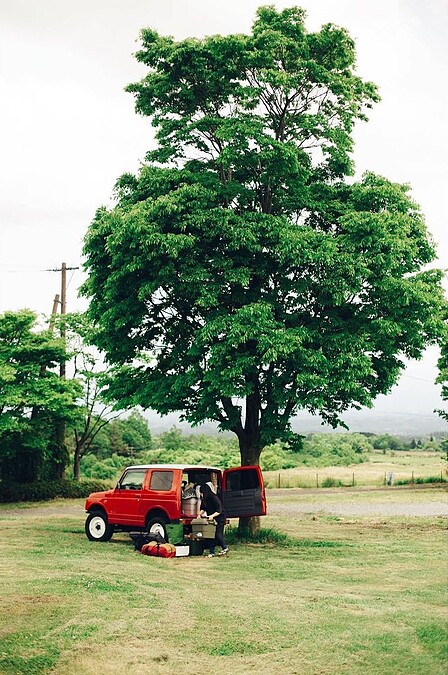 以最少的設備開始了車露活動。（Photo by @nao___chu）
