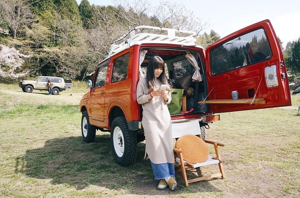 慢慢在車露過程工添購工具。（Photo by @nao___chu）