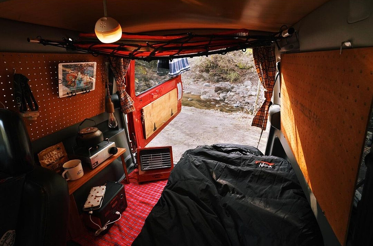 覺得車露模式最重要的就是睡覺空間。（Photo by @nao___chu）
