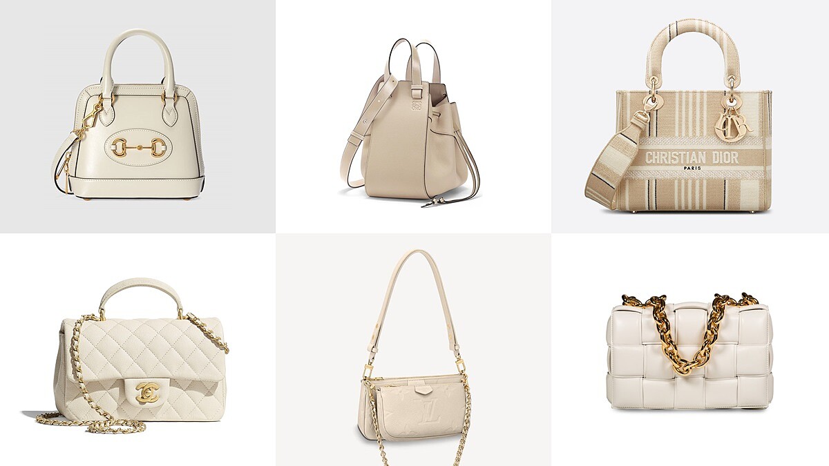 2021春夏必敗燕麥奶包包推薦！盤點Chanel口蓋包、Loewe吊床包、CELINE經典包…超過10款仙氣滿分的手袋選擇