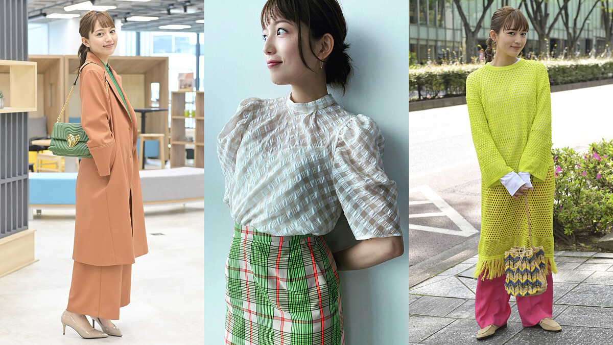 《打扮的戀愛是有理由的》川口春奈的綠色穿搭！撞色搭配、加上黃色點綴…3個搭配法讓你輕鬆駕馭綠色單品