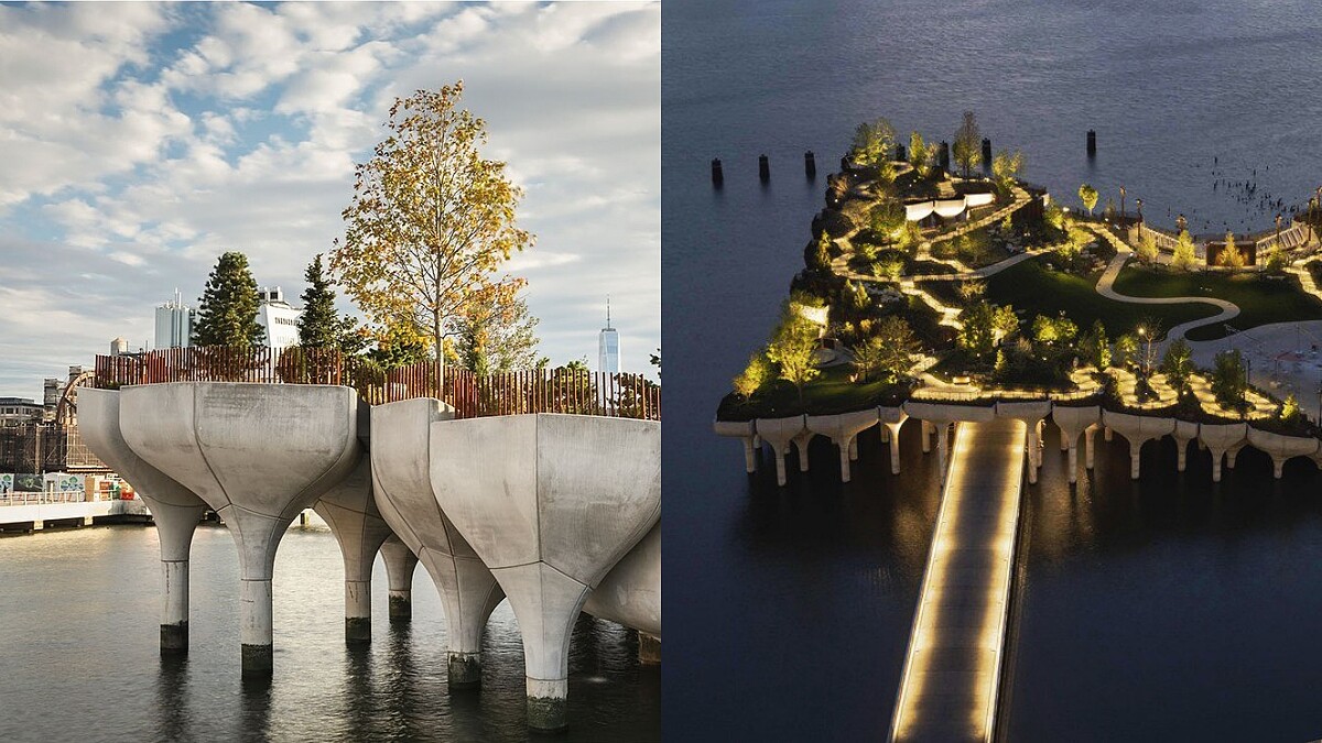 紐約最新地標「Little Island」開放！如漂浮水上、由132朵鬱金香撐起，英國設計鬼才又一必朝聖力作