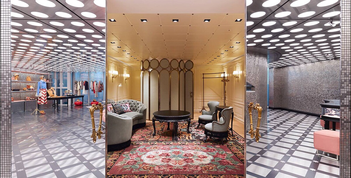 Gucci Gaok旗艦店貴賓室，提供VIP私人的購物空間