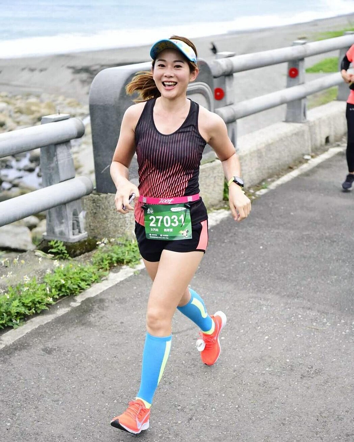 ▲她笑說參與三鐵是被朋友推坑。（圖 / 魏華萱提供）