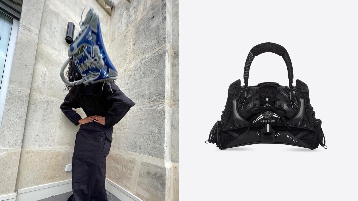 Balenciaga Sneakerhead Top Handle鞋頭沙漏包，NT68,500