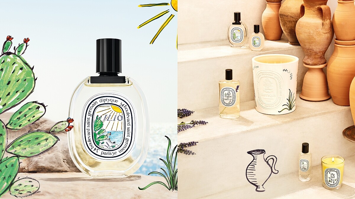 diptyque 60週年第三波限量夏日系列，仙人掌果香的暖陽香水、有乾燥薰衣草的香醋之水、檸檬草香氛蠟燭必收推薦