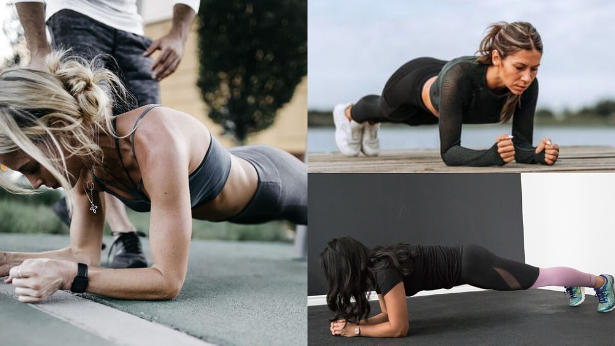 平板棒式 從肩部到小腿、再到全身肌肉都可以訓練得到！