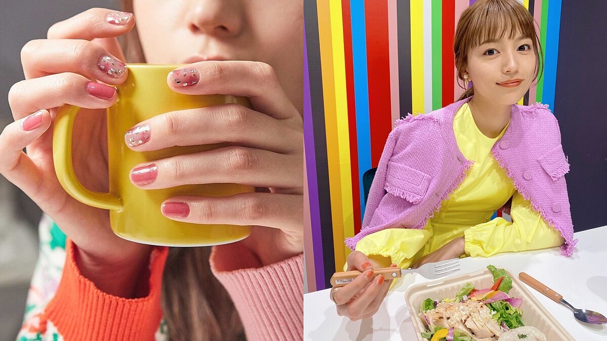 《打扮的戀愛是有理由的》川口春奈原來是美甲範本！清新透膚亮片、夏日蜜桃配色⋯絕對是先蒐藏再說！