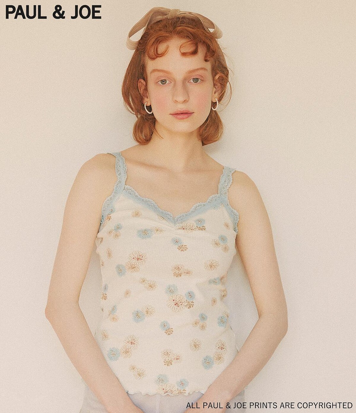 Paul & Joe X PJ 經典印花蕾絲小背心，NT590