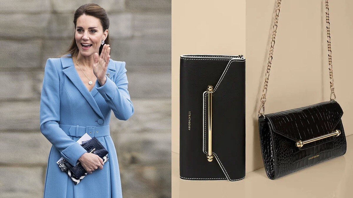 台灣也能買到！凱特王妃出席活動拿的Strathberry手拿包限量補貨，居然只要台幣1萬