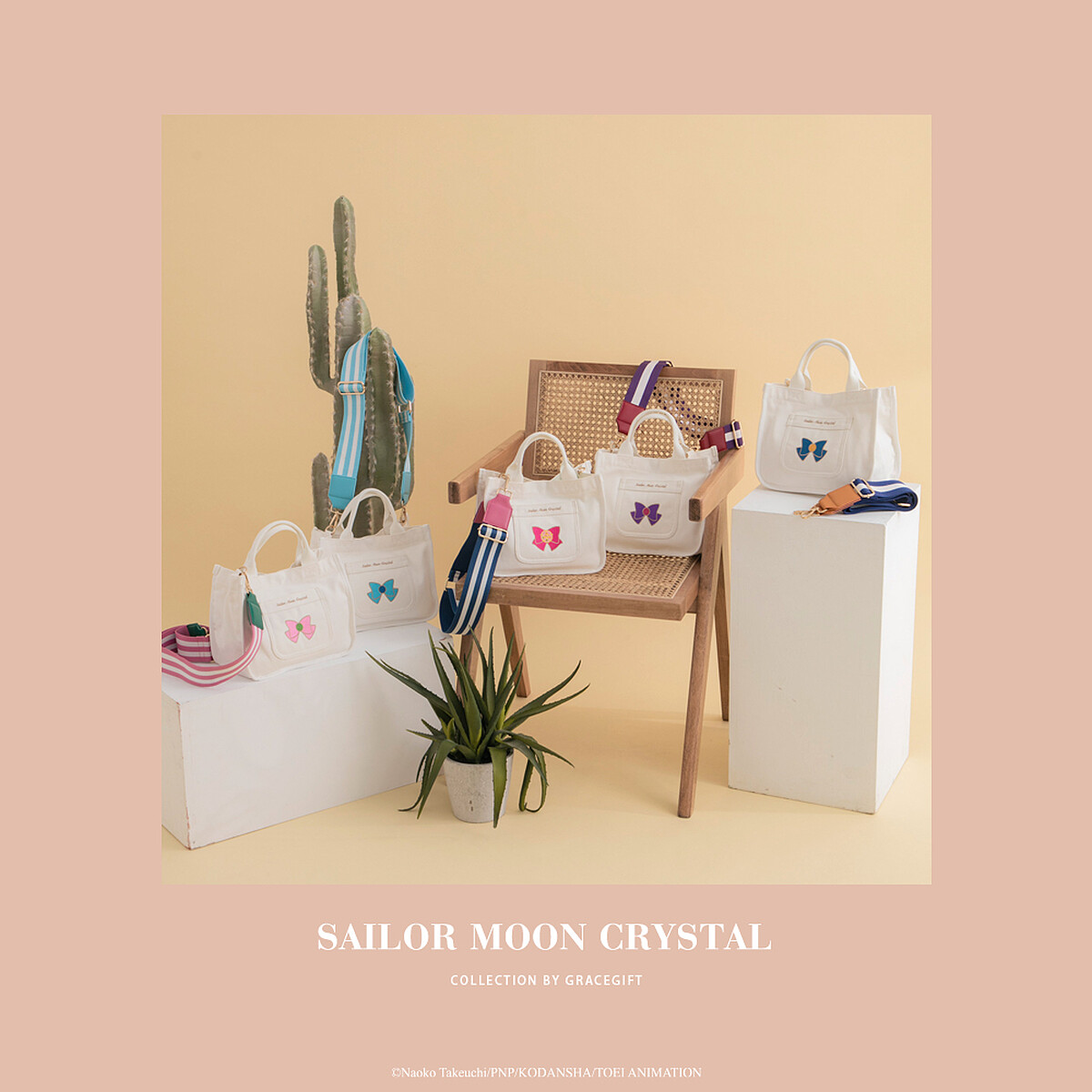 美少女戰士多用途帆布包（附寬背帶），NT699