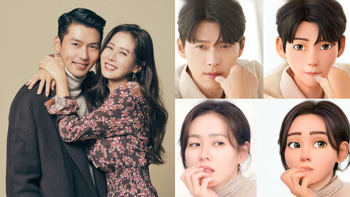 玄彬、孫藝珍 超夯變臉APP化身卡通人物,王子與公主的浪漫結合,「人間迪士尼」無誤