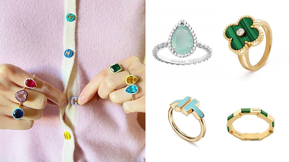 十款綠色寶石精品戒指推薦！Boucheron藍綠玉髓、VCA森林綠、Tiffany &amp; Co.綠松石...入門售價3萬不到
