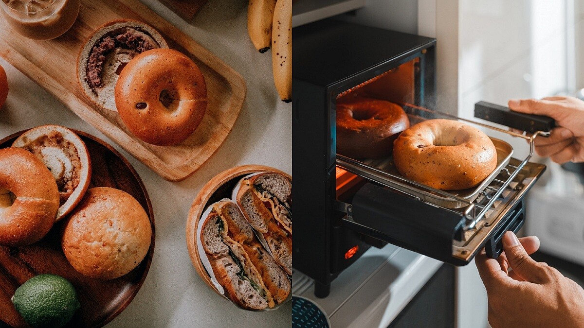 貝果宅配到家！好丘4款經典乳酪貝果回歸，地瓜乳酪、草莓奶香的氣炸鍋新吃法這樣做更好吃