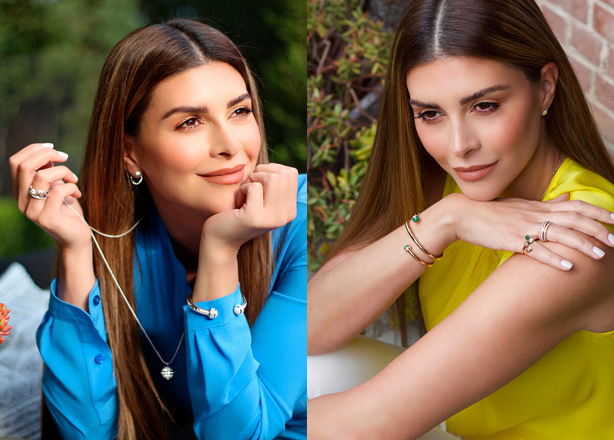 伊朗名模Shiva Safai配戴各款PIAGET Possession系列珠寶,展現日常混搭的時髦風格。