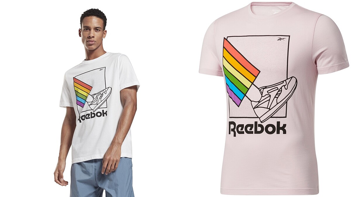 Reebok Pride系列T恤，售價NT$1,080（粉色預計7月中上市）
