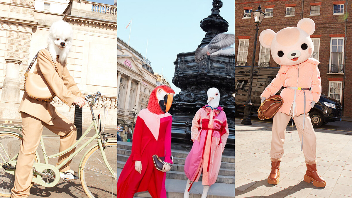 Stella McCartney 2021秋季時裝大片變身可愛動物園！攜手國際人道協會HSI，連署禁止毛皮養殖