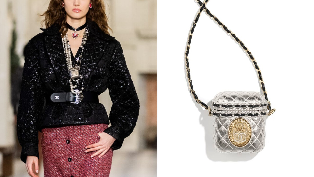 Chanel 銀色Airpods 收納盒，售價NT$74,500