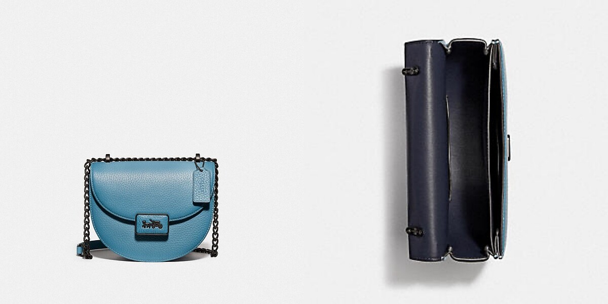 Coach Alie Saddle手袋(天藍色),售價NT$21,800