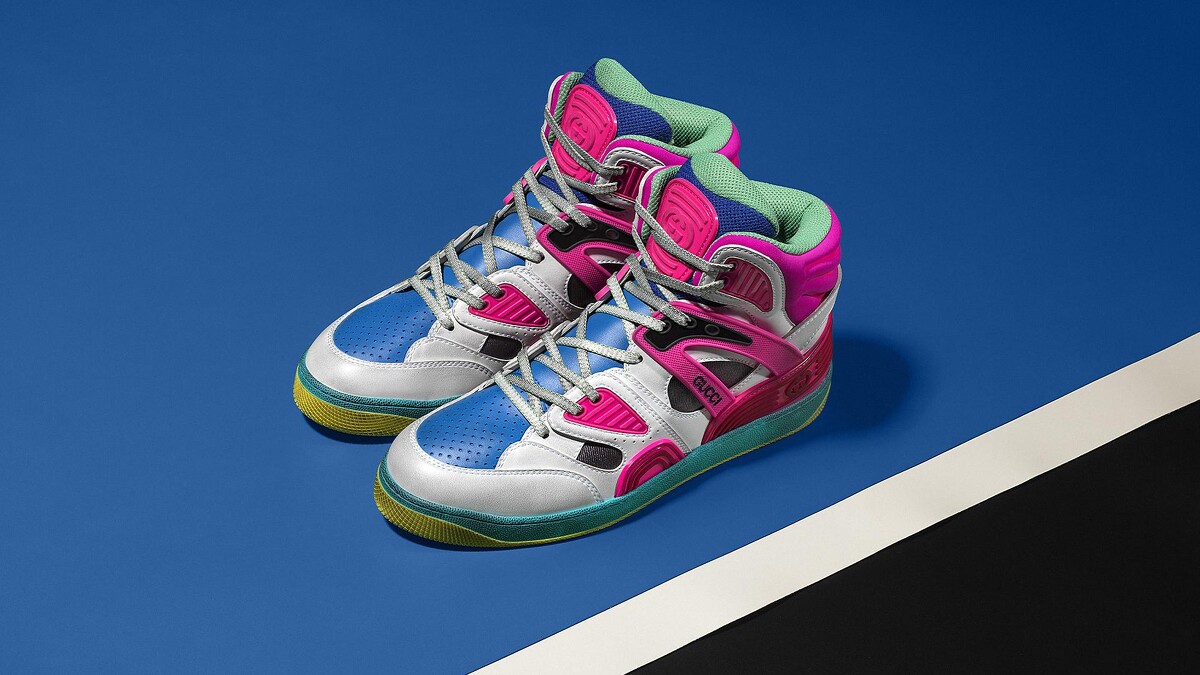 環保版本的Gucci Basket高筒籃球鞋