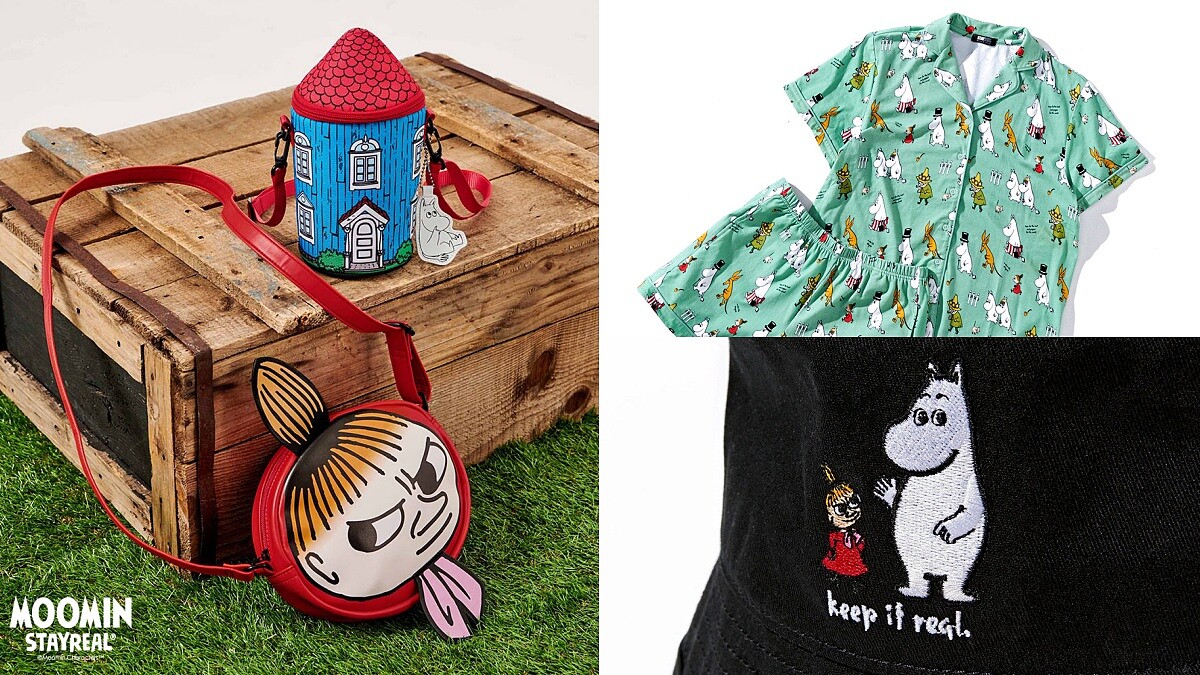 StayReal聯手嚕嚕米推出療癒系聯名！MOOMIN睡衣、小美帆布袋、漁夫帽、長襪…熱賣商品帶你看(附售價)