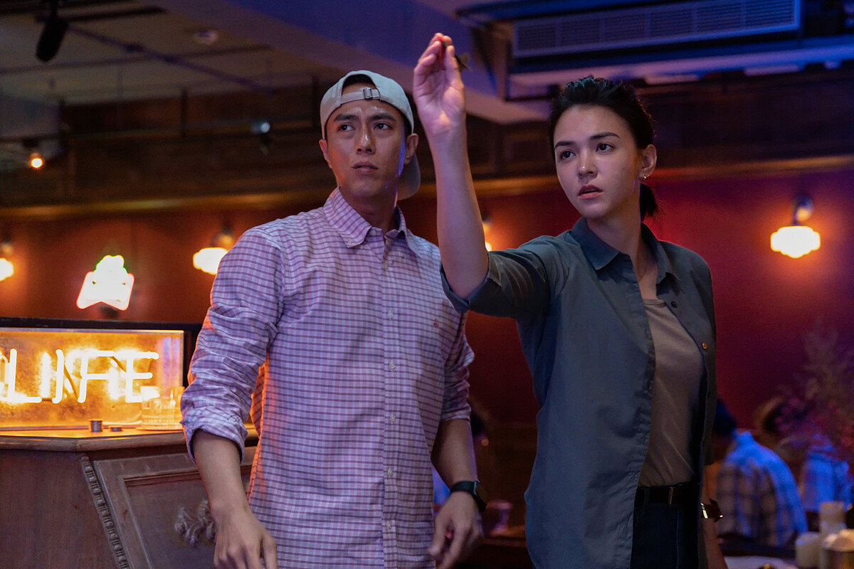 ▲張榕容成莊凱勛維安人員,兩人似有感情發展。(圖/CATCHPLAY+提供)