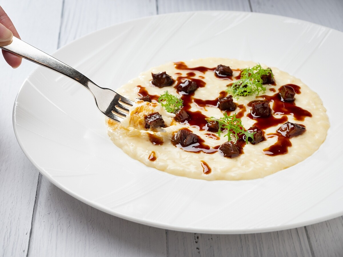 瑪森乳酪燉飯佐慢燉澳洲和牛肉醬