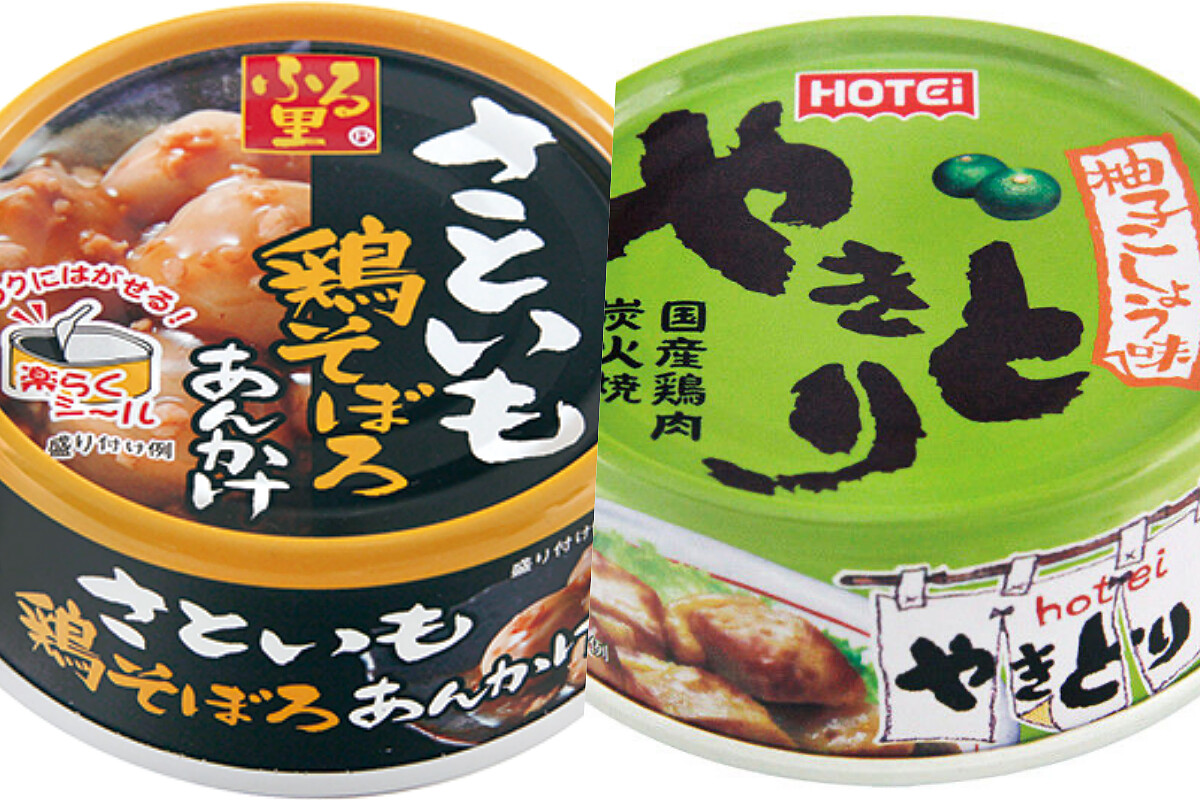 （左）雞肉燥燴小芋頭，（右）柚子胡椒烤雞肉串。