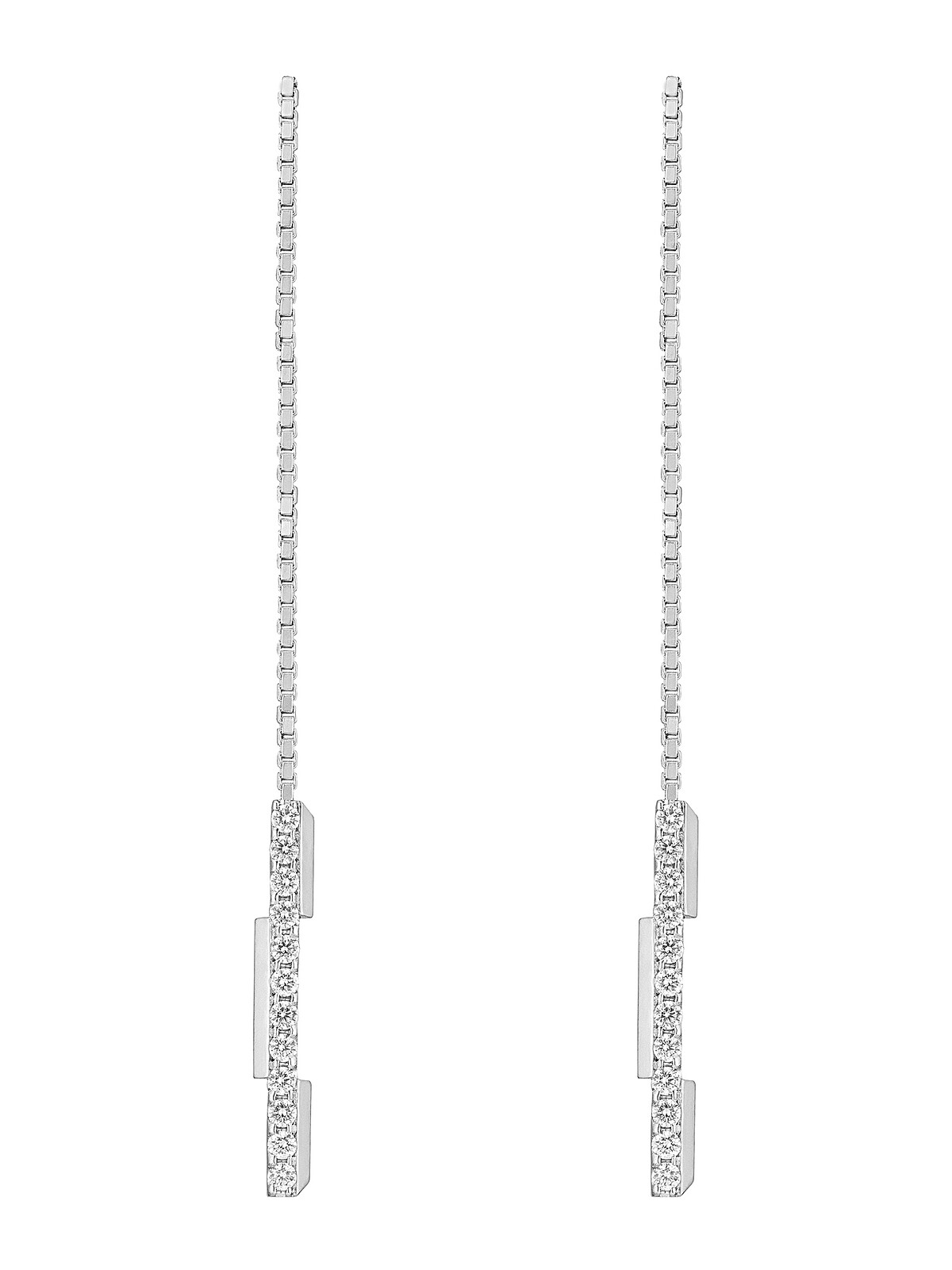 Link to Love系列18K白金鑽石吊墜耳環 $85,900