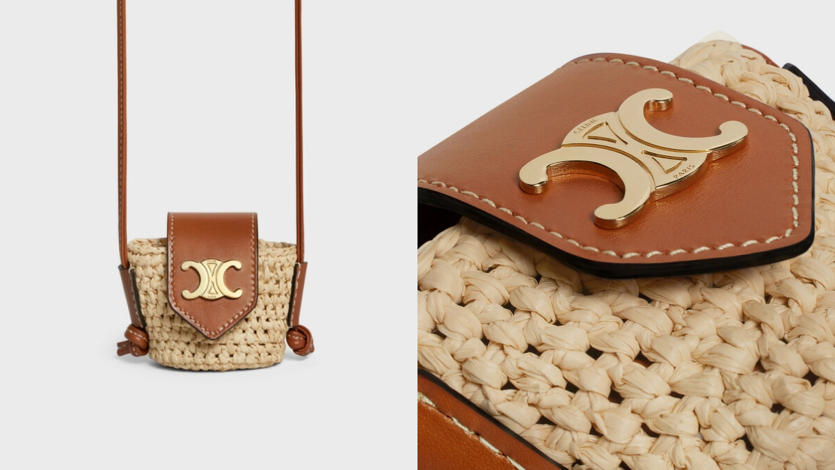 CELINE 草編Airpods 保護殼，售價NT$20,500