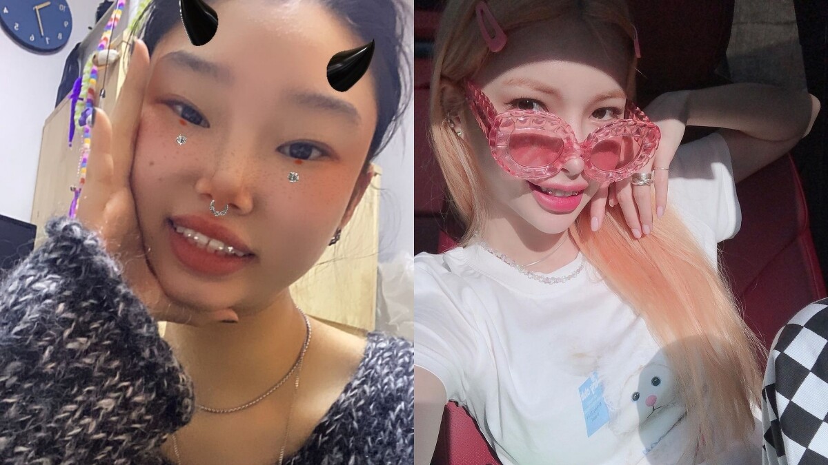 韓國Ｍodel裴允英、Tilda的Tooth Gem造型。