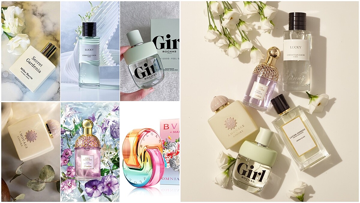 7款幸福感洋溢的白花調香水,讓鈴蘭、小花茉莉、橙花以清新、純真的氣味,帶來溫柔力量