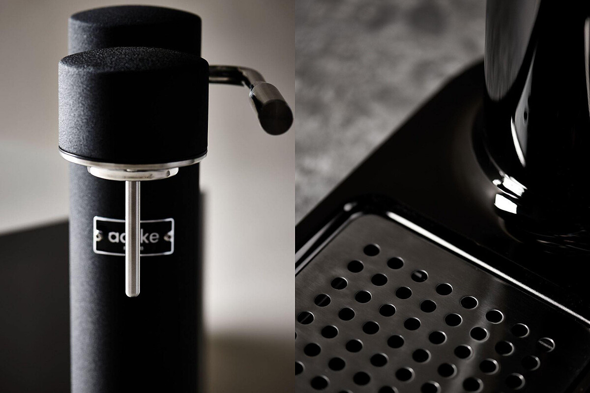 Carbonator 3提升了噴嘴設備，每座 aarke 都有的瀝水面版，是相當貼心的設計。