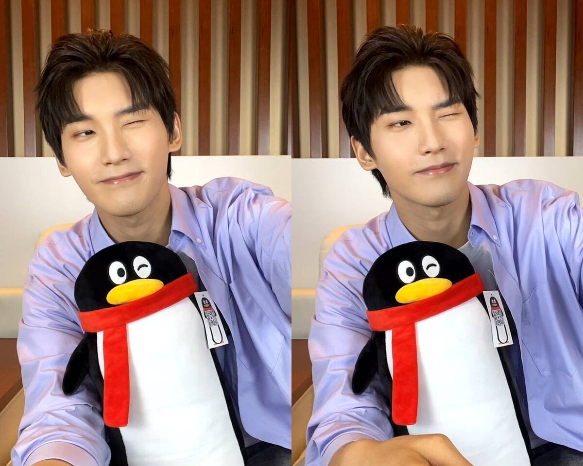 《雙世寵妃3》邢昭林私下挑戰WINK三連拍 (擷取自騰訊微博)