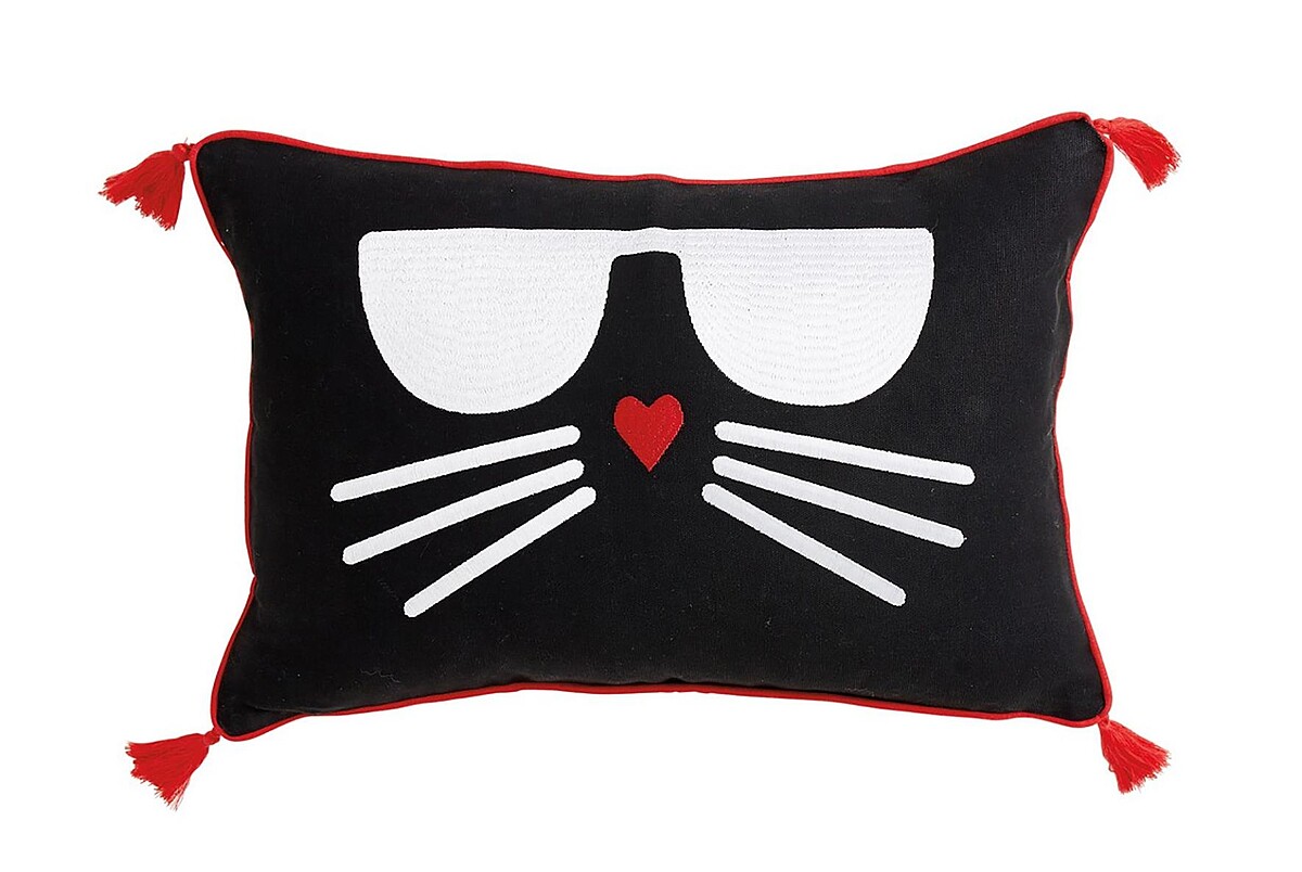 Choupette 流蘇裝飾抱枕，NT2,680